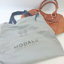 ◇ ◎ MODALU モダルー ポケット多め シンプル 多機能 ハンド バッグ ブラウン レディース E 【中古】
