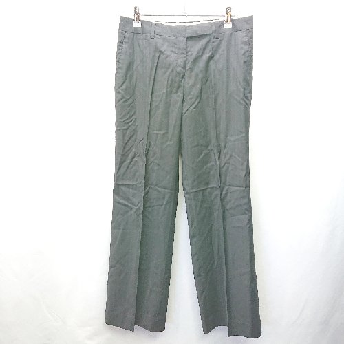 ◇ TOMORROWLAND トゥモローランド ストライプ センタープレス ストレート パンツ サイズ40 ブラック系 メンズ E 【中古】