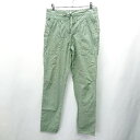 ◇ Theory セオリー ウエスト調節ひもあり テーパードパンツ サイズ00 グリーン レディース E 【中古】