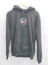 ◇ TOMMY JEANS トミー ジーンズ 裏起毛 ロゴあり 長袖 パーカー サイズL ブラック メンズ E 【中古】