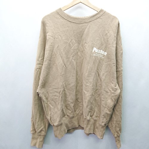 ◇ Ungrid アングリッド ワンポイント クルーネック 長袖 トレ－ナ－ サイズF ベージュ メンズ E 【中古】