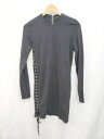 ◇ DIESEL BLACK GOLD ディーゼル レースアップ ワンピース サイズ38 ブラック レディース P 【中古】
