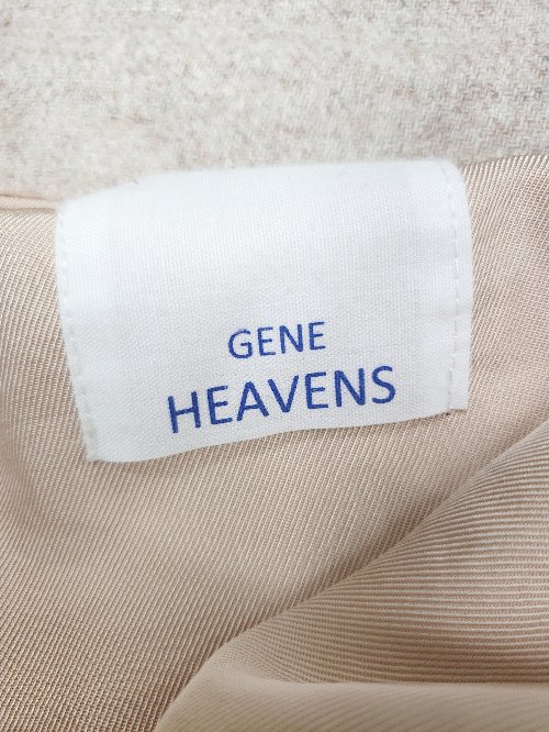 ◇ GENE HEAVENS ジーンヘブンズ ゆったり 長袖 ロング丈 ワンピース サイズF クリームベージュ レディース P 【中古】