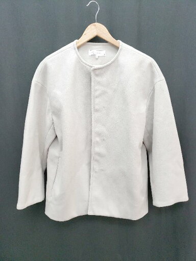 ◇ ROPE PICNIC ロペピクニック ノーカラー シンプル 長袖 コート サイズ38 オフホワイト系 レディース P 【中古】 ◇ ROPE PICNIC ロペピクニック ノーカラー シンプル 長袖 コート サイズ38 オフホワイト系 レディース P 【中古】