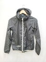 ◇ KAPPA カッパ ジップアップ ドット 水玉 ロゴ フーディ 長袖 パーカー サイズS ブラック レディース P 【中古】