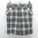 ◇ ポンポネット pom ponette キッズ 子供服 チェック柄 ラメ ハーフパンツ サイズM(150) ブラック系 レディース E 【中古】