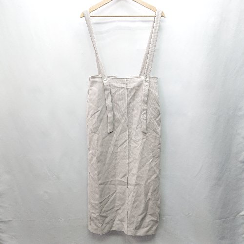 ◇ JEANASiS ジーナシス シンプル キレイめ カジュアル ノースリーブ ロング丈 ワンピース サイズF グレー系 レディース E 【中古】