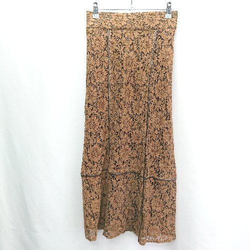 ◇ natural couture ナチュラルクチュール ロング丈 フレア スカート サイズF ブラウン レディース E 【中古】 ◇ natural couture ナチュラルクチュール ロング丈 フレア スカート サイズF ブラウン レディース E 【中古】