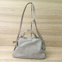 ◇ LABORATORY シンプル オフィス 大容量 2WAY ショルダー ハンド バッグ ベージュ系 レディース E 【中古】
