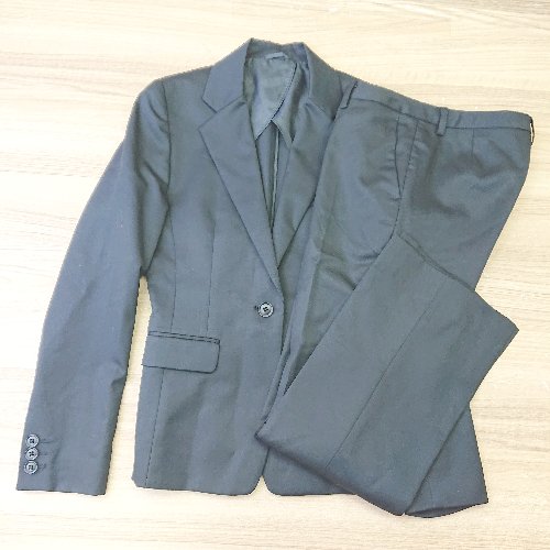 ◇ woolmark ウールマーク 背抜き オフィス フォーマル S パンツスーツ サイズ4 ブラック メンズ E 【中古】 ◇ woolmark ウールマーク 背抜き オフィス フォーマル S パンツスーツ サイズ4 ブラック メンズ E 【中古】