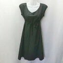 ◇ ◎ DRESSTERIOR ドレステリア バックファスナー シンプル - ひざ丈 ワンピース サイズ40 ブラック レディース E 【中古】