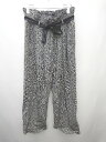 ◇ ◎ merlot plus メルロープリュス ウエストリボン付き ドット パンツ ブラック系 レディース P 【中古】