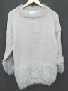 ◇ dazzlin ダズリン 長袖 ニット セーター サイズF グレー系 レディース P 【中古】(4)
