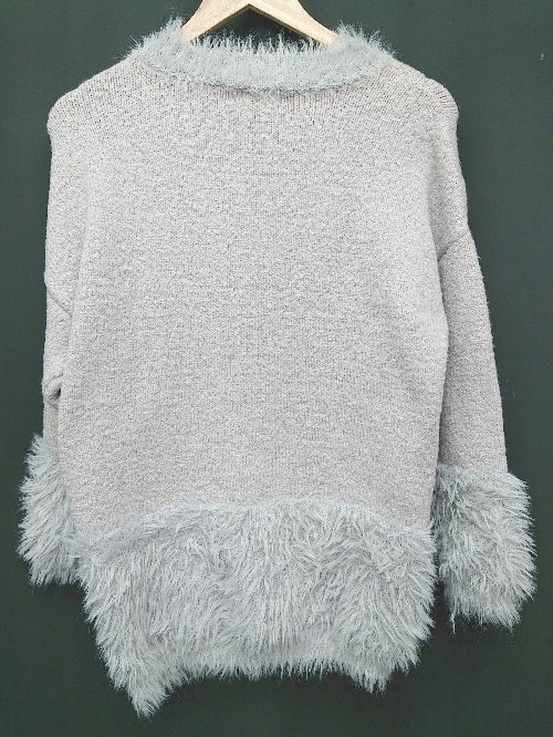 ◇ dazzlin ダズリン 長袖 ニット セーター サイズF グレー系 レディース P 【中古】