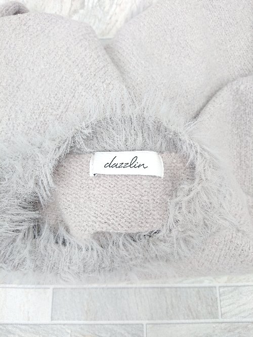 ◇ dazzlin ダズリン 長袖 ニット セーター サイズF グレー系 レディース P 【中古】