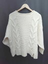 ◇ AMERICAN HOLIC アメリカンホリック 長袖 ケーブルニット セーター サイズM アイボリー レディース P 【中古】