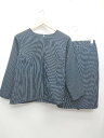 ◇ LuLuLLily ルルリリー 膝丈 カットソー スカート セットアップ上下 サイズM ネイビー レディース P 【中古】