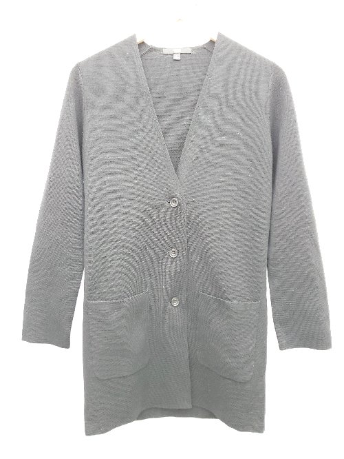 ◇ UNIQLO ユニクロ 長袖 カーディガン サイズM ブラック ホワイト レディース P 【中古】(4)