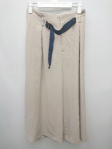 ◇ ◎ VICKY ビッキー ハイウエスト キレイめ 大人女子 七分丈 ワイドパンツ サイズ2 ベージュ レディース P 【中古】 ◇ ◎ VICKY ビッキー ハイウエスト キレイめ 大人女子 七分丈 ワイドパンツ サイズ2 ベージュ レディース P 【中古】