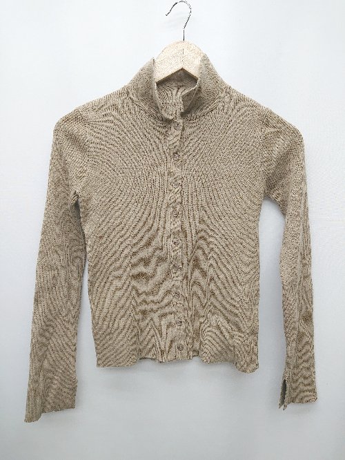 ◇ ur's ユアーズ 長袖 ニット カーディガン サイズS ベージュ系 レディース P 【中古】