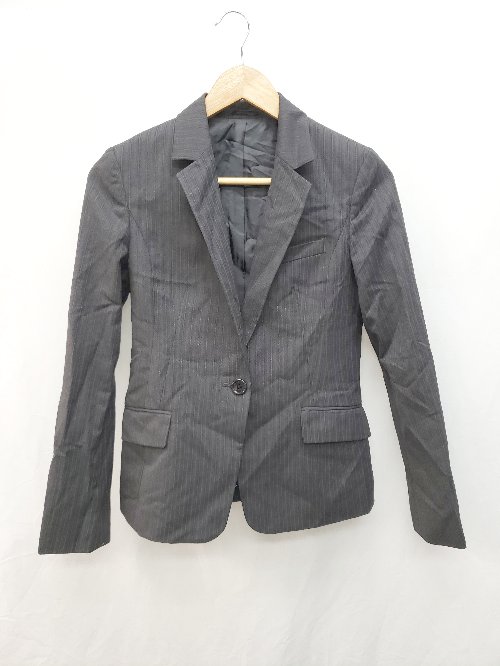 ◇ UNITED ARROWS ユナイテッドアローズ 長袖 ジャケット ブレザー ダークグレー系 レディース P 【中古】