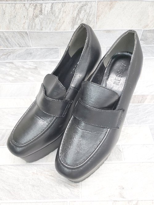 ◇ RESEXXY リゼクシー ハイヒール ローファー シューズ サイズS ブラック レディース P 【中古】