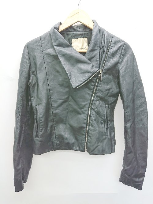 ◇ wr ダブルアール 長袖 ライダースジャケット サイズM ブラック レディース P 【中古】