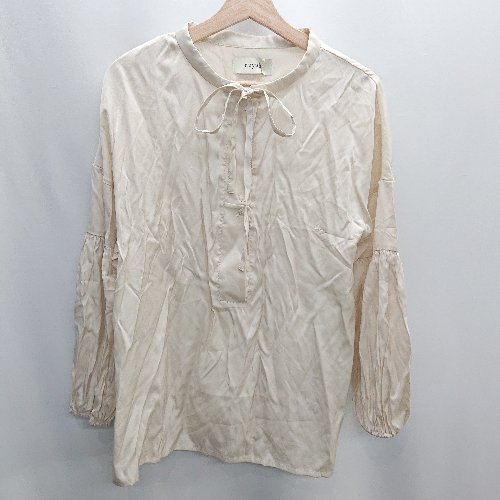 ◇ nuyuh 長袖 ブラウス サイズF ベージュ レディース E 【中古】