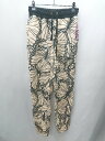 ◇ ANNA SUI × ATMOS 総柄 イージーパンツ サイズL ベージュ ブラック レディース E 【中古】