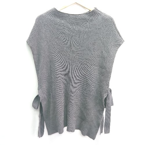 ◇ NICECLAUP ノースリーブセーター サイズF ダークグレー レディース E 【中古】