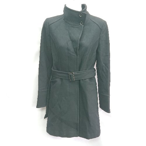 ■ ◎ MICHEL KLEIN 長袖 コート サイズ38 ブラック レディース E 【中古】