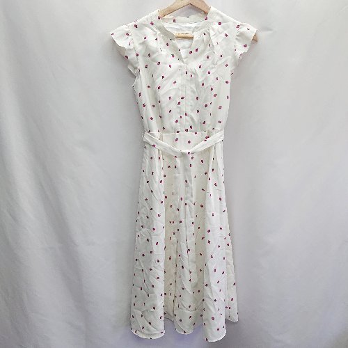 ◇ ◎ BE RADIANCE ビーラディエンス 総柄 - ロング丈 ワンピース サイズF ホワイト レディース E 【中古】 ◇ ◎ BE RADIANCE ビーラディエンス 総柄 - ロング丈 ワンピース サイズF ホワイト レディース E 【中古】