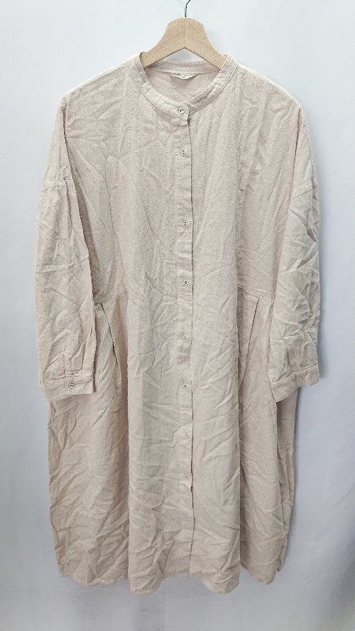 ◇ SM2 長袖 ロング丈 ワンピース サイズF ベージュ レディース E 【中古】