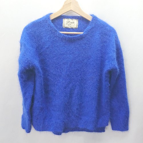 ◇ Acuta アクータ 長袖 ニット サイズF ブルー レディース E 【中古】 ◇ Acuta アクータ 長袖 ニット サイズF ブルー レディース E 【中古】
