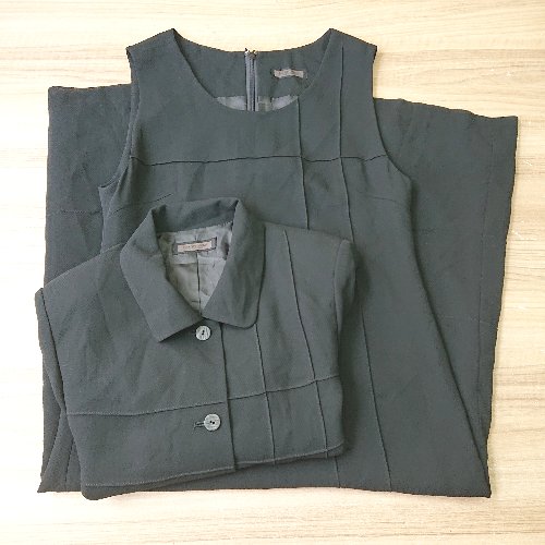 ◇ EARTHY MODE アーシーモード ワンピース ジャケット サイズM ブラック レディース E 【中古】