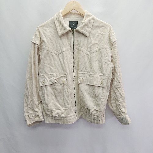 ◇ W closet ダブルクローゼット 長袖 コーデュロイジャケット サイズ表記なし オフホワイト系 メンズ E 【中古】