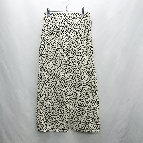 ◇ ◎ SLY スライ ダルメシアン柄 ロング フレア スカート サイズ1 ホワイト系 レディース E 【中古】