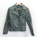 ◇ SELECT MOCA セレクトモカ 長袖 ライダースジャケット サイズM ブラック系 レディース E 【中古】