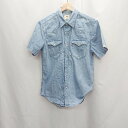 ◇ Levi's リーバイス 半袖 ウエスタンシャツ サイズS インディゴブルー メンズ E 【中古】