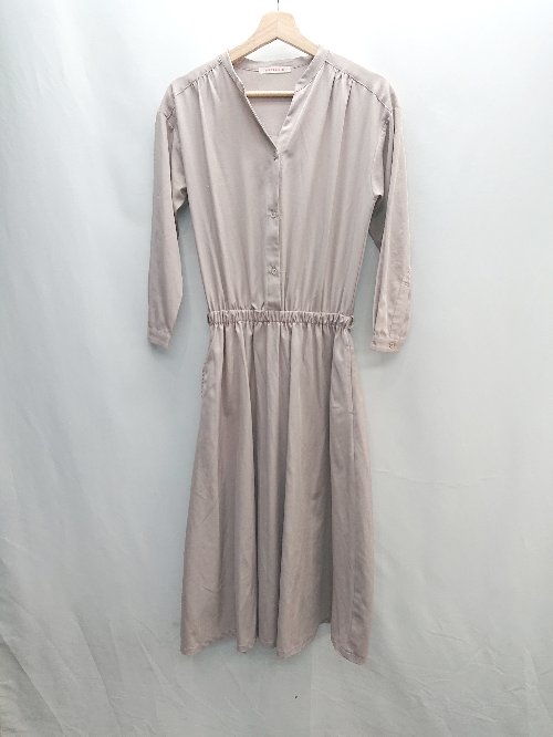 ◇ ◎ PREFERIR プレフェリール 七分丈 ロング ワンピース サイズM ピンク系 レディース E 【中古】