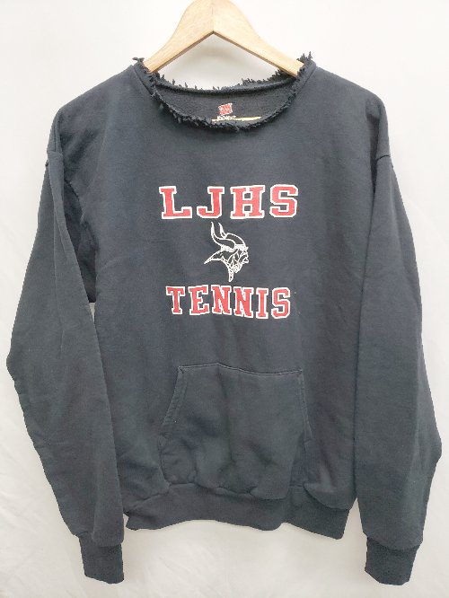 ◇ Hanes ヘインズ COMFORTABLE 長袖 プリント サイズM ネイビー トレーナー P 【中古】