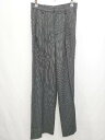 ◇ ◎●未使用● AttitudeMakesstyle ストライプ タックパンツ サイズM ブラック ホワイト レディース P 【中古】