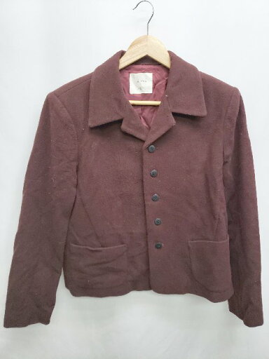 ◇ GUASIMODE ウール 長袖 ジャケット ボルドー系 レディース P 【中古】 ◇ GUASIMODE ウール 長袖 ジャケット ボルドー系 レディース P 【中古】