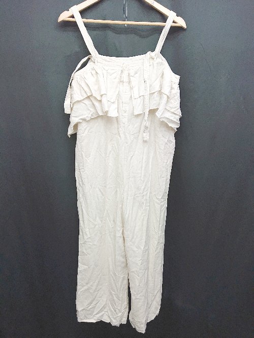 ◇ LOWRYS FARM ローリーズファーム サロペット サイズF ライトベージュ系 レディース P 【中古】