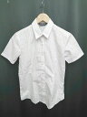 ◇ BRICK HOUSE by TOKYO SHIRTS ストライプ 半袖 シャツ サイズM ホワイト レディース P 【中古】