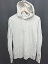 ◇ Champion チャンピオン ワンポイント 長袖 プルオーバー パーカー サイズXL ライトグレー系 レディース メンズ P 【中古】
