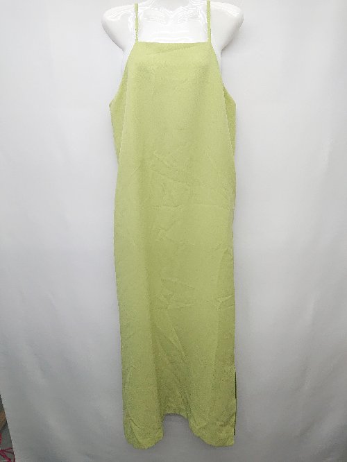 ◇ apart by lowrys アパートバイ ローリーズ シンプル 無地 ロング ワンピース サイズF ライトグリーン レディース P 【中古】