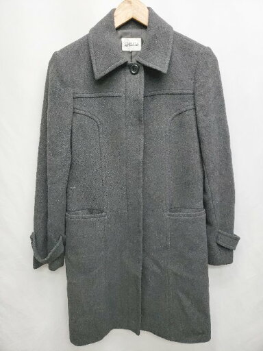 ◇ ◎ ALPHA CUBIC アルファキュービック アンゴラ混 通勤 通学 長袖 コート サイズ11AR ダークグレー レディース P 【中古】 ◇ ◎ ALPHA CUBIC アルファキュービック アンゴラ混 通勤 通学 長袖 コート サイズ11AR ダークグレー レディース P 【中古】