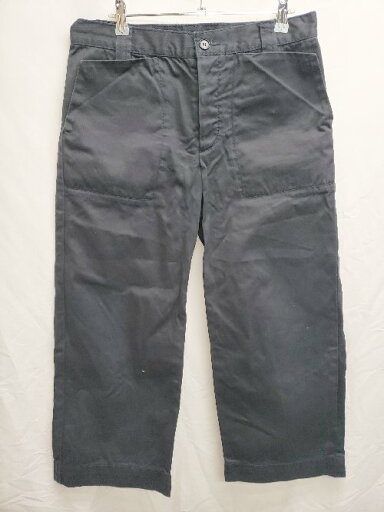 ◇ homspun ホームスパン ボタンフライ コットン パンツ サイズL ネイビー レディース P 【中古】 ◇ homspun ホームスパン ボタンフライ コットン パンツ サイズL ネイビー レディース P 【中古】
