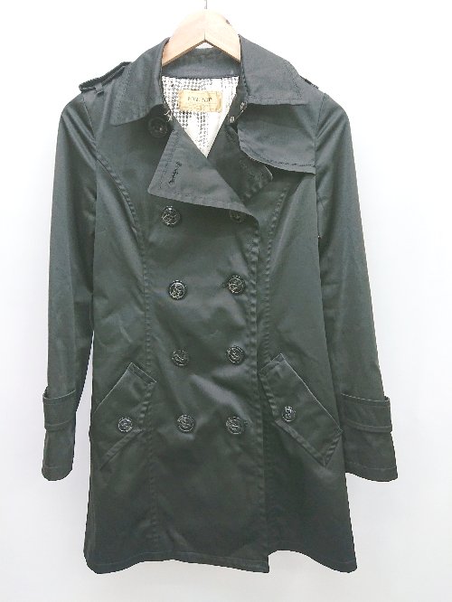 ◇ ROYAL PARTY ロイヤルパーティー アシンメトリー 長袖 コート サイズ36 ブラック レディース P 【中古】